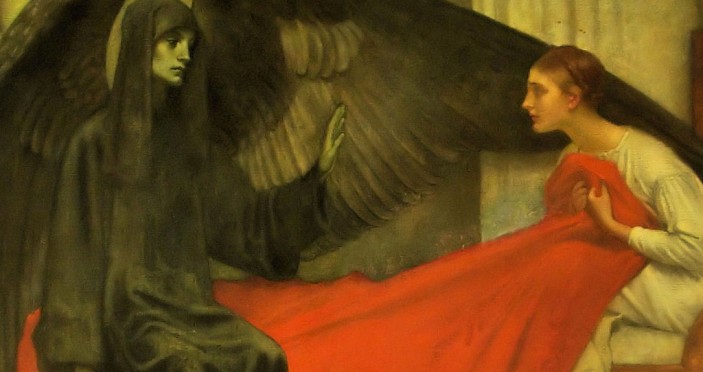 Marianne Stokes – La jeune fille et la mort, 1900