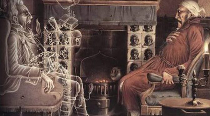 Illustration de Roberto Innocenti pour A Christmas Carol (Un Chant de Noël) de Charles Dickens.